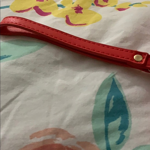 Orange Wristlet with Shoulder Strap - Picture 13 of 17